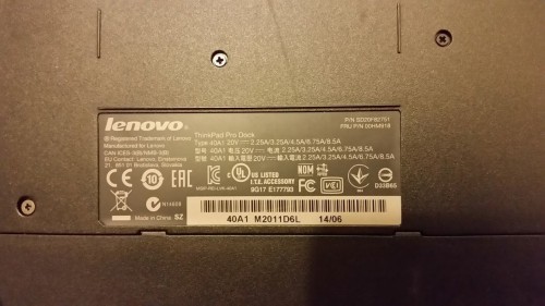 Docking Lenovo Thinkpad T450 T540s