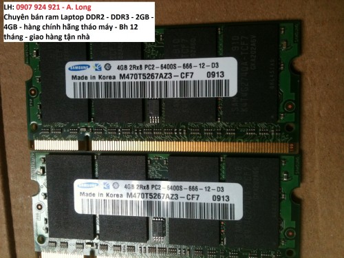 Ram Laptop DDR2 4GB Samsung bus 800