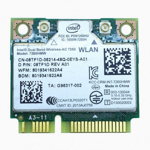 Thay Card Wifi Laptop AC 7260 867Mb/s Dell M4800 M6800